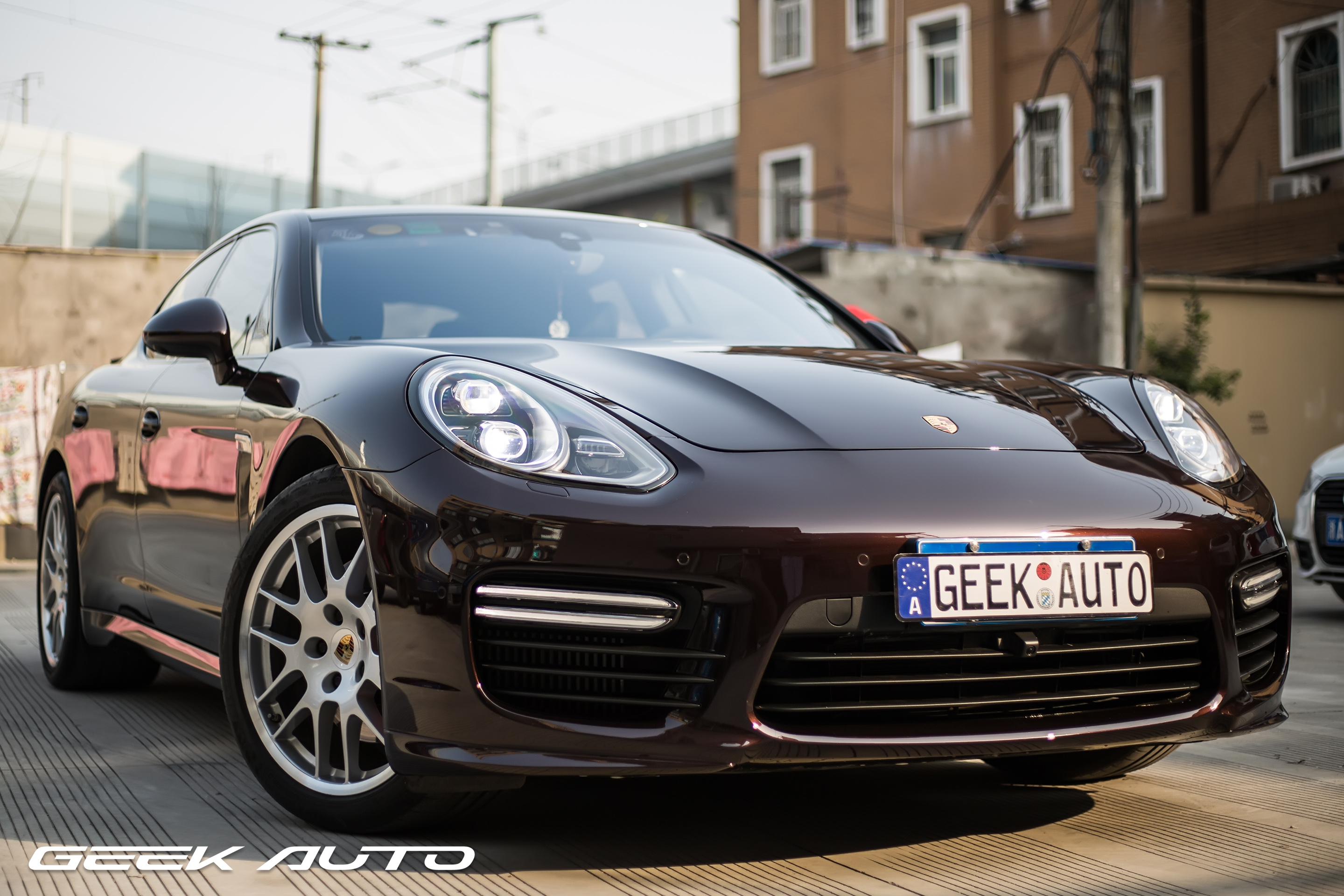 PANAMERA 4S SPORT EDTION加装turbo尾翼 GTS前脸 XPEL透明膜